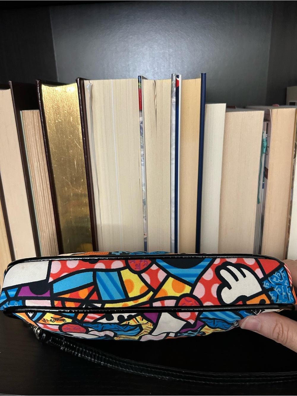 Donald J Pliner x Romero Britto Collaboration Shoulder Bag - Picture 3 of 10